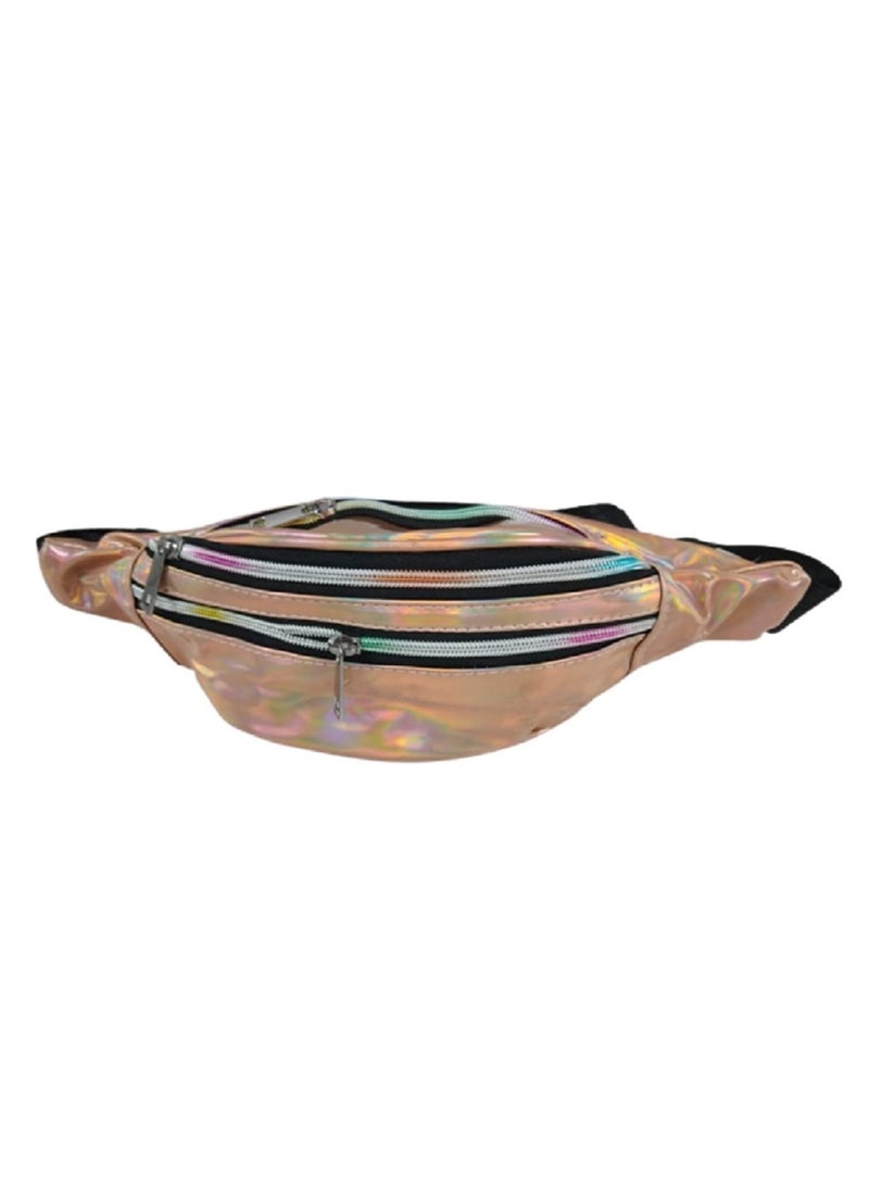 Fashion Waist Bag Shiny Rose Gold