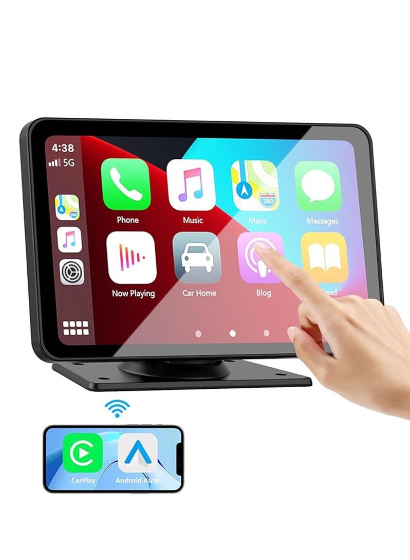 Furtey 7'' HD Touchscreen Car Stereo with Wireless Apple CarPlay & Android Auto - Arabic Menu Support, Night Vision Backup Camera, GPS Navigation (GCC Maps), Bluetooth 5.0, Heat Resistant Design for Middle East  - Image 2