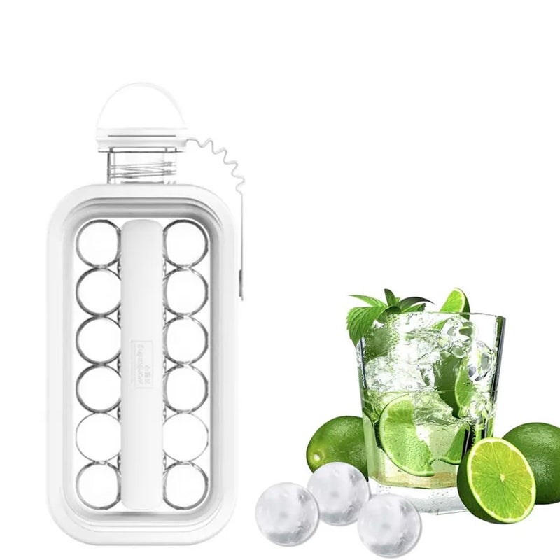 Garth Foldable Ice Tray with Lid 2in1 Ice Ball Maker for Convenient MessFree Ice Storage - Image 2