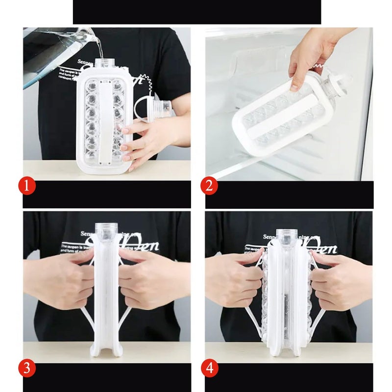 Garth Foldable Ice Tray with Lid 2in1 Ice Ball Maker for Convenient MessFree Ice Storage - Image 5