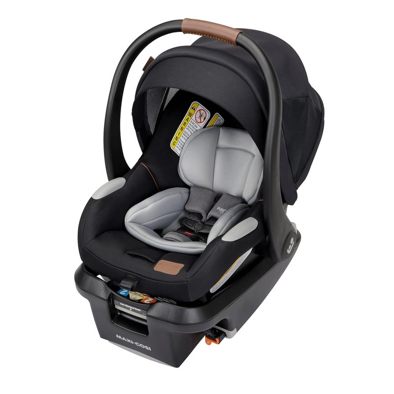 MaxiCosis Mico Luxe Baby Car Seat Infant Car Seat with Base and Versatile Baby Carrier Seat Functionality Essential Black - Image 1