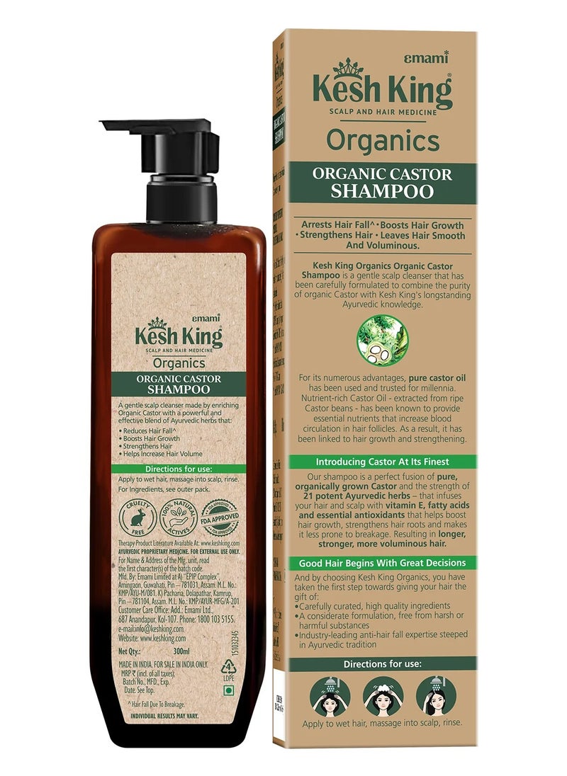 Kesh King Kesh King Organics - Organic Castor Anti Hairfall and Strengthening Shampoo 300ML  - Image 2