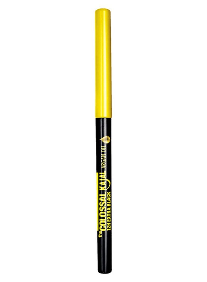 Maybelline New York Colossal Bubble Longwear Mascara, Buildable Inflated Volume, Blackest Black & Colossal Kajal Argan Oil Eyeliner - 12H Extra Black Bundle - Image 3