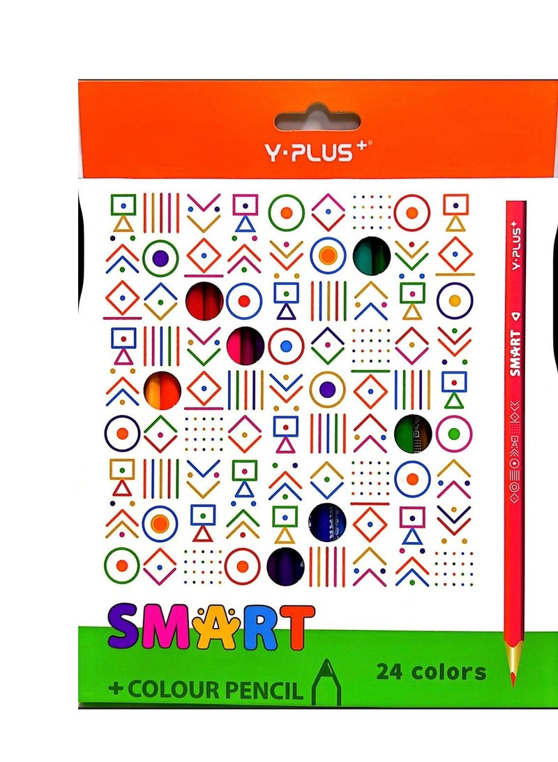 Y plus+ 24-Piece Colour Pencils Multicolour - Image 2