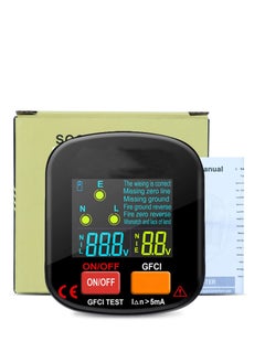 Excefore 90-130V GFCI Outlet Tester, Electric Socket Tester, 3 Prong Receptacle Tester, Standard Electrical Socket Tester with Voltage Display, for Detecting Common Faults of Wiring Problems  - Image 4
