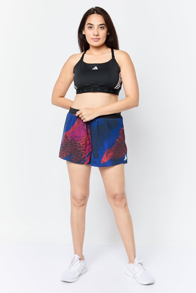 Adidas Women Sportswear Fit Brand Logo Training Shorts, Black  - Image 3