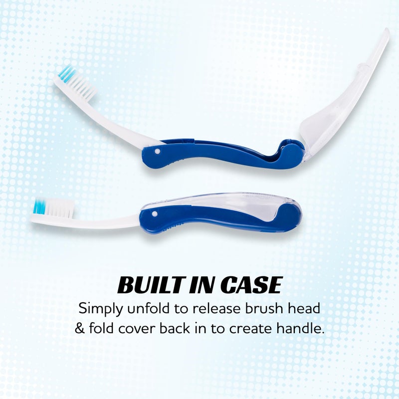 Lingito Travel Toothbrushes - Mini Toothbrush with Cover, Camping Toothbrush Kit (7 Pack Medium) - Image 5