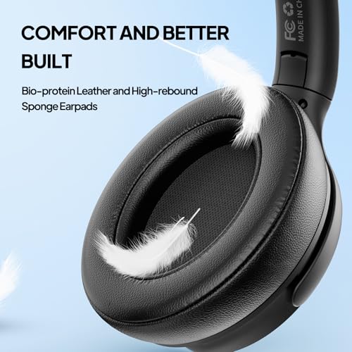 ADOOPE Wired Over-Ear Headphones with USB C Connector, Hi-Fi Stereo Sound, Noise-Isolating Ear Cups, Comfortable Fit for USB C Devices (No Bag, Black) - Image 5
