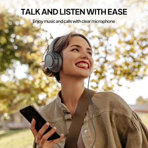 ADOOPE Wired Over-Ear Headphones with USB C Connector, Hi-Fi Stereo Sound, Noise-Isolating Ear Cups, Comfortable Fit for USB C Devices (No Bag, Black) - Image 3