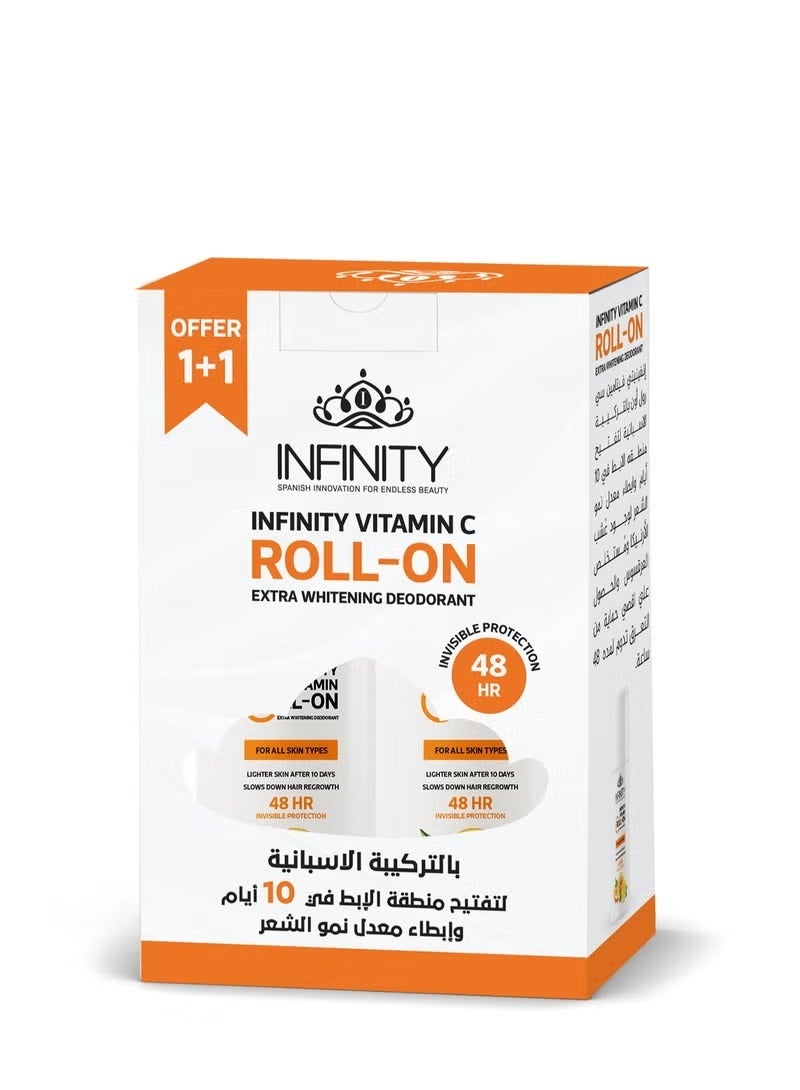 Infinity Vitamin C Roll-On Extra Whitening Deodorant - Buy 1 Get 1 Free  - Image 1