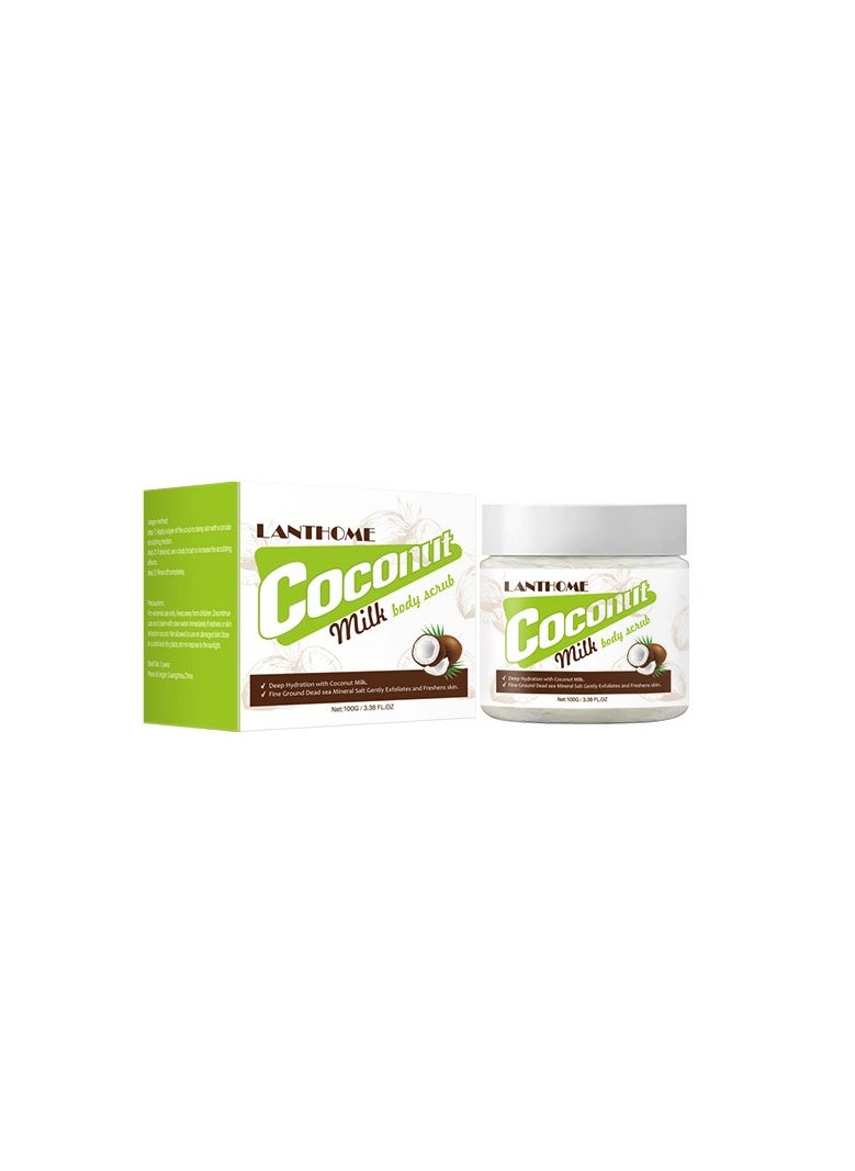 Lanthome Lian Biquan coconut milk body and face scrub 150g  - Image 1