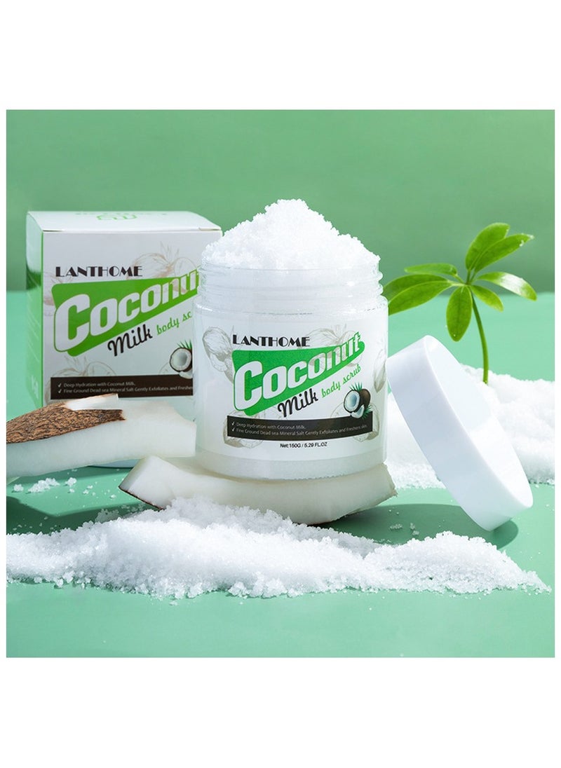 Lanthome Lian Biquan coconut milk body and face scrub 150g  - Image 2