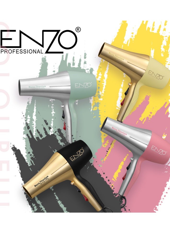 ENZO Professional - ENZO EN-8862 Nano Titanium Hair Dryer International Version for Professional Styling - Image 1