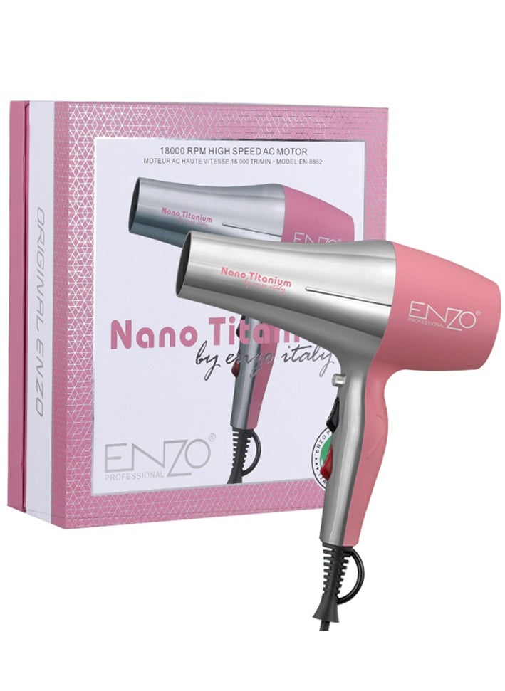 ENZO Professional - ENZO EN-8862 Nano Titanium Hair Dryer International Version for Professional Styling - Image 1
