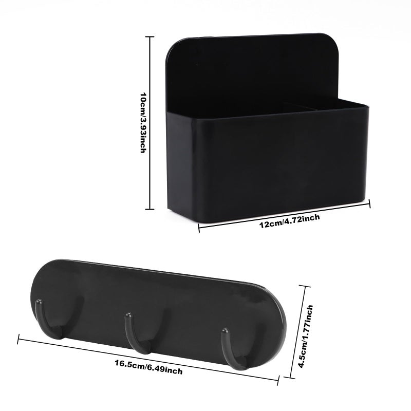 CTTZCKJ Magnetic Wall-Mounted Toothbrush Holder with Magnetic Hooks for Cruise ï¼ŒCruise Ship Essentials 2025- No Drilling Needed for Royal Caribbean & Alaska Cruise Ships, Caribbean Royal Must-Haves(Black) - Image 2