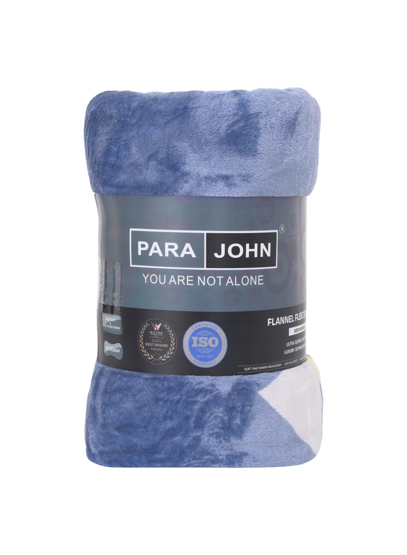 PARAJOHN Para John Double Flannel Fleece Blanket 200x230 cm Polyester Blanket - Image 3