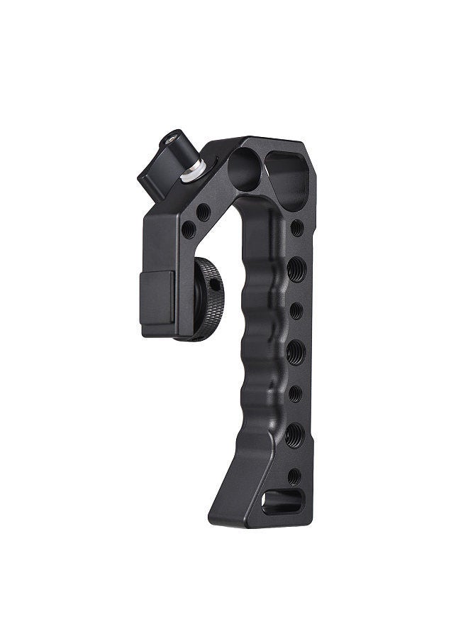 Universal Top Handel Camera Top Handgrip with 4 Cold Shoe Mounts ARRI Positiong Hole 1/4in And 3/8in Threaded Holes Compatible with Camera Cage Sports Camera for Vlogging Live Streaming  - Image 1