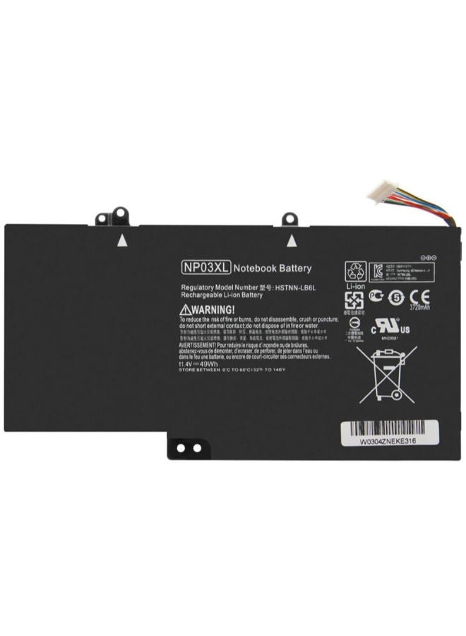 لاب-تك بطارية كمبيوتر محمول متوافقة مع أجهزة HP Envy x360 15 / Pavilion 13 / Pavilion x360 13 - بديلة لأجهزة NP03XL وTPN-Q148 وTPN-Q147 وTPN-Q149 وHSTNN-LB6L - 43 وات في الساعة - 11.1 فولت / 11.4 فولت - ضمان لمدة 6 أشهر من LAPTECH - Image 2