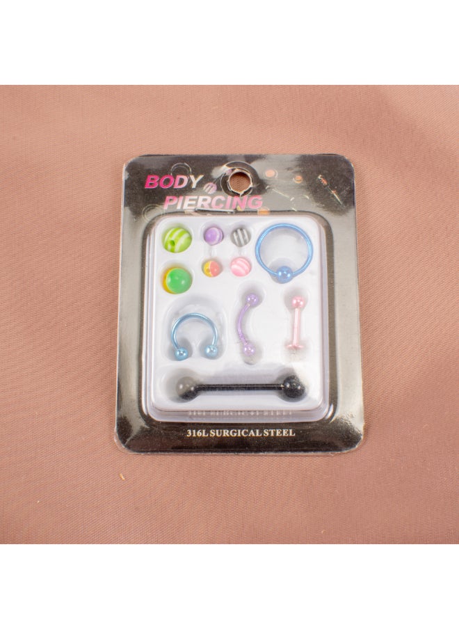 Generic Set of Multi Colored Stainless Steel Piercing  - Image 1