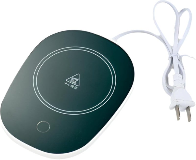 سخان أكواب ذكي - جهاز يعمل بمنفذ USB للحفاظ على درجة حرارة المشروبات، مثالي للاستخدام المنزلي والمكتبي وأماكن العمل (أسود)