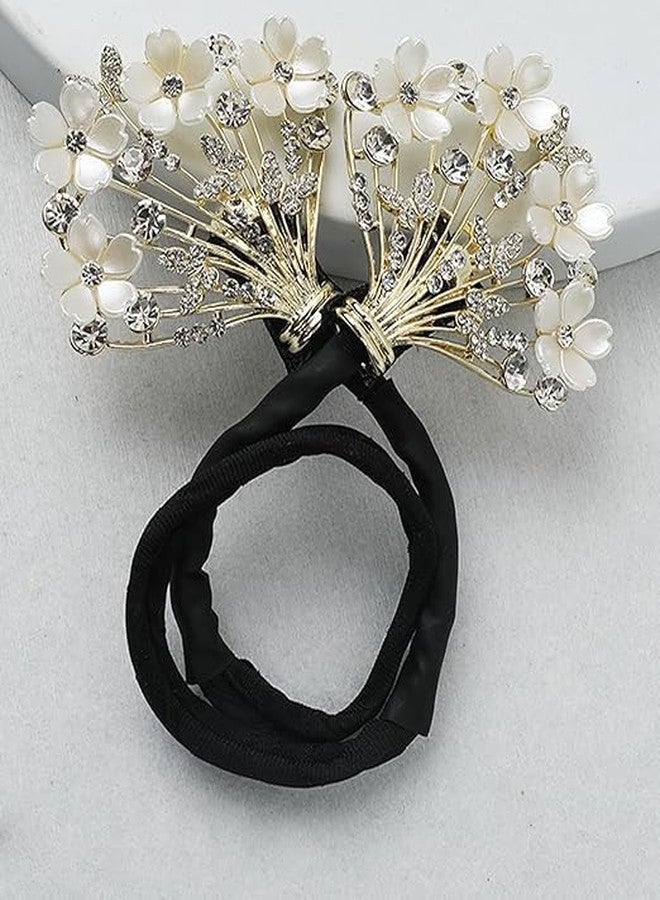 Hidak أداة تصفيف الشعر السحرية من هيداك | مشابك شعر فرنسية سهلة التجعيد، مشبك أنيق لتصفيف الشعر وأداة تصفيف للنساء والفتيات، إكسسوارات شعر سهلة التصفيف (أبيض) - Image 3