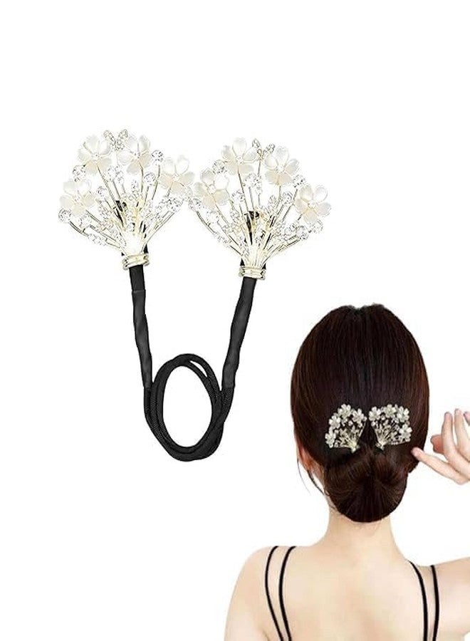 Hidak أداة تصفيف الشعر السحرية من هيداك | مشابك شعر فرنسية سهلة التجعيد، مشبك أنيق لتصفيف الشعر وأداة تصفيف للنساء والفتيات، إكسسوارات شعر سهلة التصفيف (أبيض) - Image 1