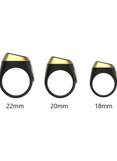 ADAK ADAK Smart Tasbih Zikr Ring – Islamic Prayer Companion | OLED Display | Prayer Timing Reminder | Waterproof | Wearable Technology – Black 22mm  - Image 2