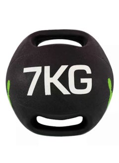 Generic Rubber Medicine Ball With Handles for Core Strength, Crossfit Workouts - 7KG  - Image 1