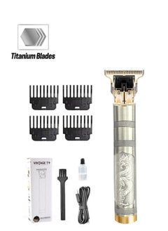 Generic Professional Hair Clippers for Men Electric Haircut Kit Hair Trimmer Grooming Waterproof Rechargeable Close Cutting T Blade Trimmer USB Rechargeable Clippers for Hair Cutting with Guide Combs 