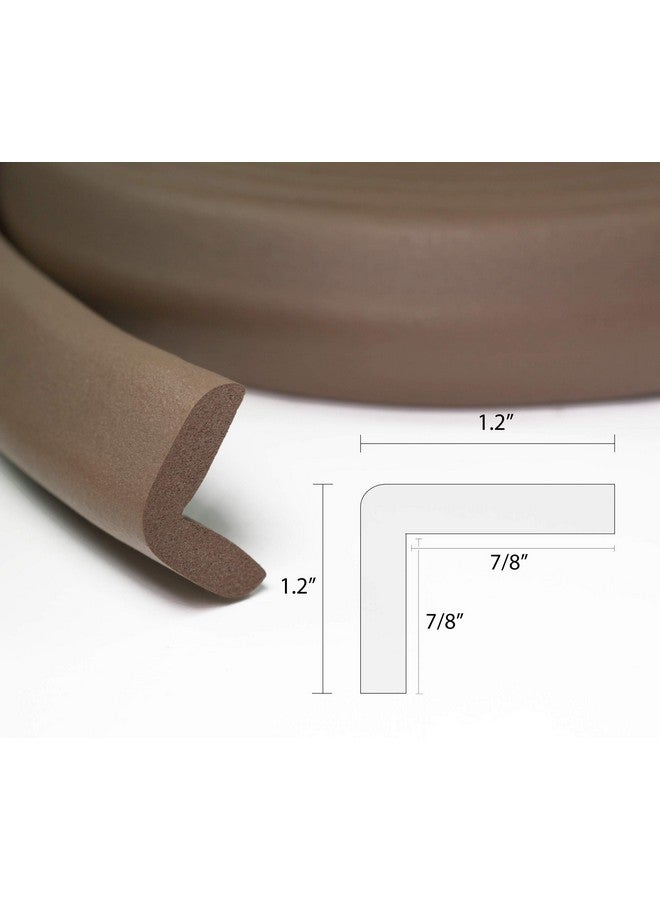 KidKusion Edge Cushion ; Made In Usa ; 12 Feet ; Brown ; Furniture Safety And Edge Protector - Image 4