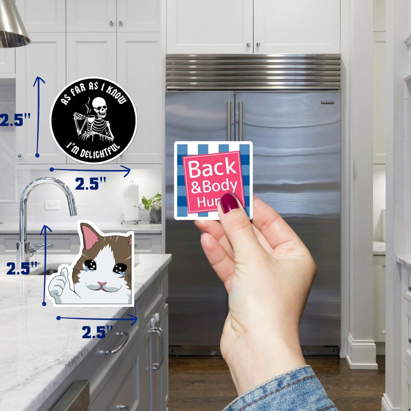 Debinolo 16 PCS Funny Fridge Magnets for Adults, and Words for Refridgerator Cabinet Door Dishwasher Filing Cabinets Tool Box Home/Office Decoration - Image 3