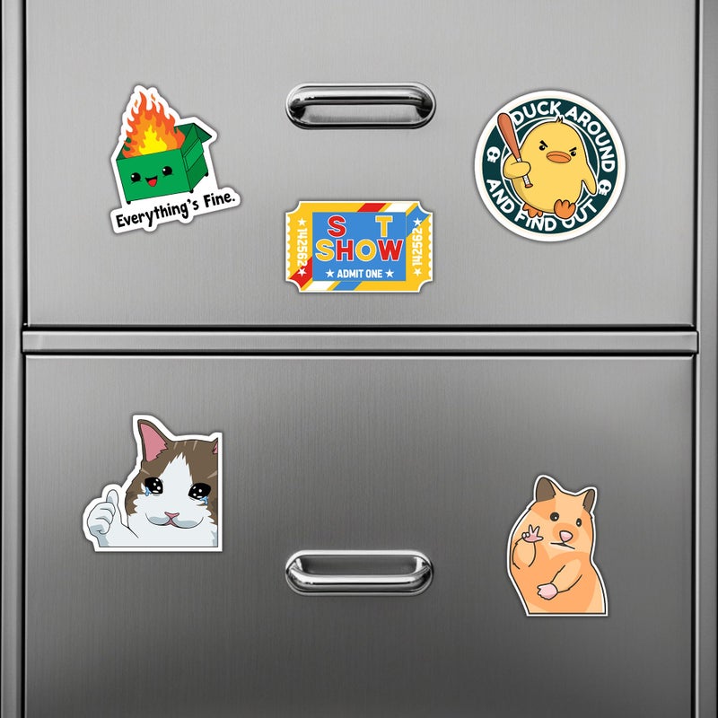 Debinolo 16 PCS Funny Fridge Magnets for Adults, and Words for Refridgerator Cabinet Door Dishwasher Filing Cabinets Tool Box Home/Office Decoration - Image 5