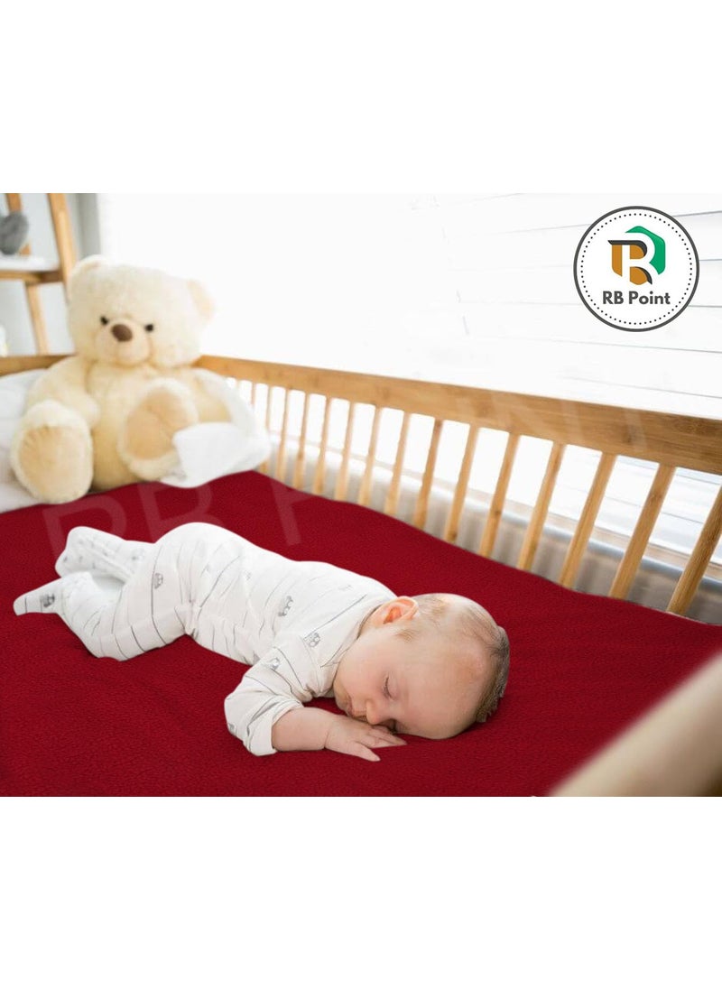 RB POINT Pack of 1 Reusable Mat Sheet Water ProofExtra Absorbent Dry SheetsBed Protector 100 waterproof cotton material skin friendly fabric fast Urine Absorbent 140cm x 100 cm  - Image 4