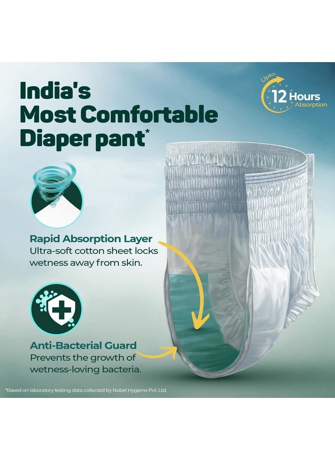 Friends Premium Adult Diapers Pants Style - 10 Count (Extra Large) with odour lock, Unisex, Leakproof, Elastic Waist and Anti-Bacterial Absorbent Core - Waist Size 30-56 inch; 76-142 cm - pzsku/Z603A2C00873DB32B9A07Z/45/_/1738306179/fe620032-f263-469c-89b4-8f8eb6697f37