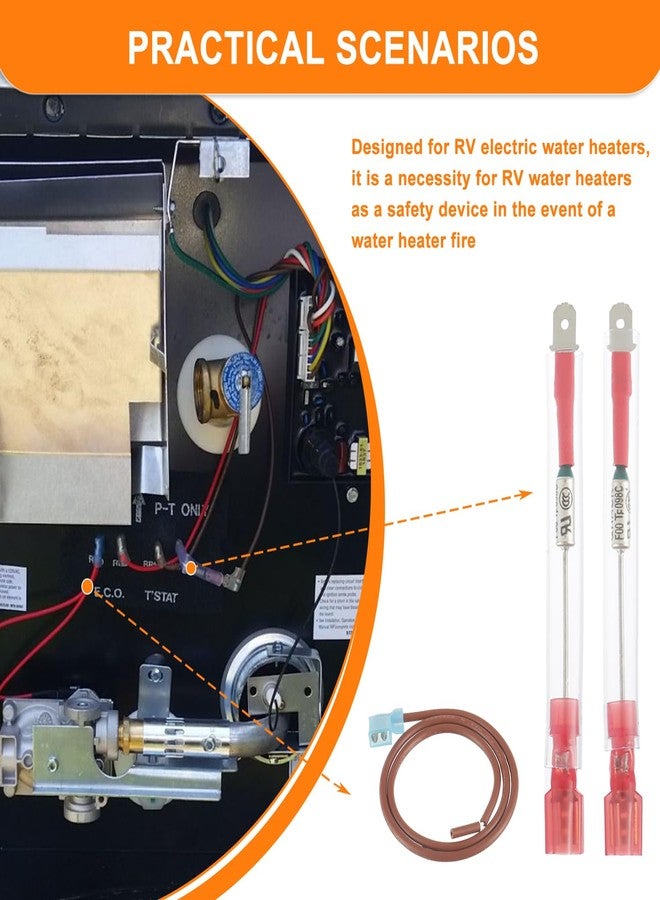 HUAREW 4Pces RV Water Heater Thermal Cutoff Kit Replacement Part for Atwood 93866 Suitable for models GCH6-6E GCH6-4E G6A-8E G6A-7E GC6AA-9E G610-3E GCH10A-2E GH610-3E XTSeries Electronic Water Heater - Image 5