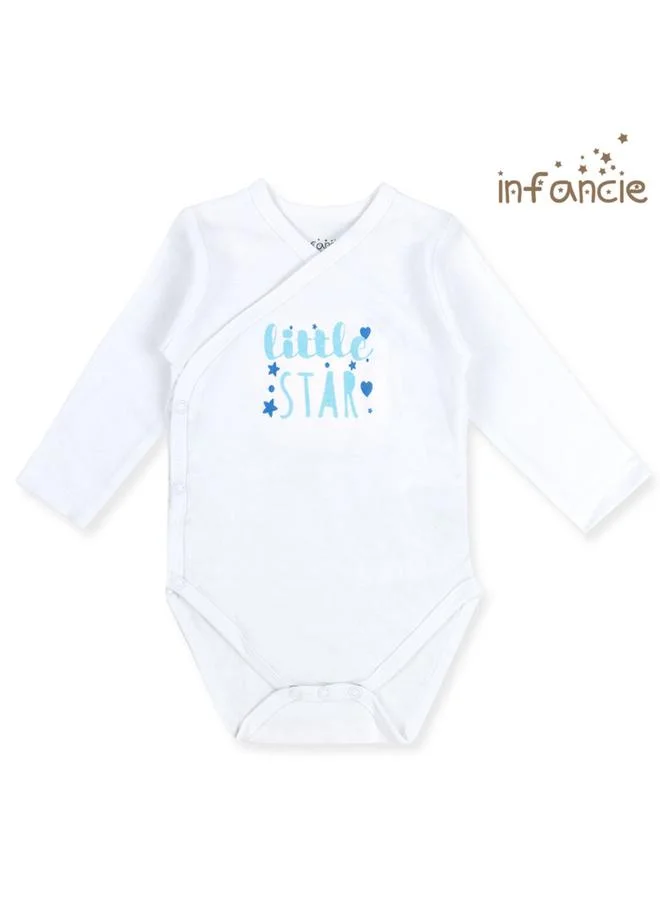 Luna & Lily Baby Wrap Bodysuit and Soft Footed Pants Set
