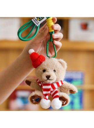 Dressing Bear Doll Pendant Keychain Teddy Bear Backpack Plush Toy Printed Name Graduation Gift Logo-Specifications:Red Hat + Lanyard-Color:10cm [supports Customization/large Quantity Negotiation] - pzsku/Z603A4329D105B3127FD8Z/45/1745479958/1d552d00-0597-4257-9335-8a9208b8cbb4