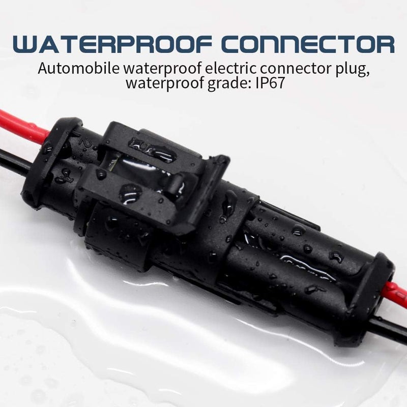G 16 AWG 2 Pin Connector, 2 Wire Connector for Car, Truck, Boat, and Various Applications, Male and Female Wire Waterproof Connection (5 Kit) - Image 5