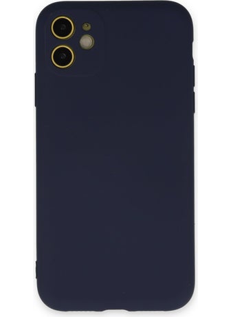 HappyCase Launch iPhone 11 Case Nano Velvet Silicone Inside - Navy Blue  - Image 1