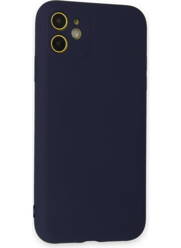 HappyCase Launch iPhone 11 Case Nano Velvet Silicone Inside - Navy Blue  - Image 3