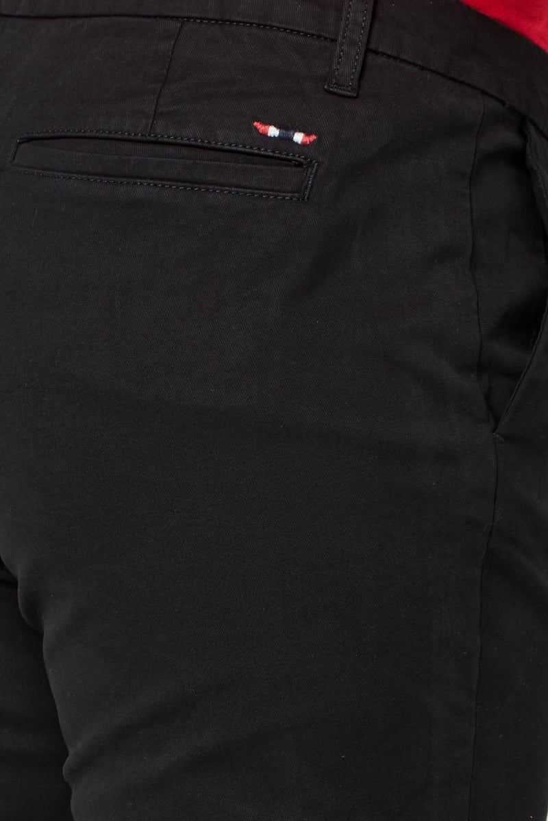 Napapijri Women Slim Fit Solid Straight Leg Pants, Black - Image 3