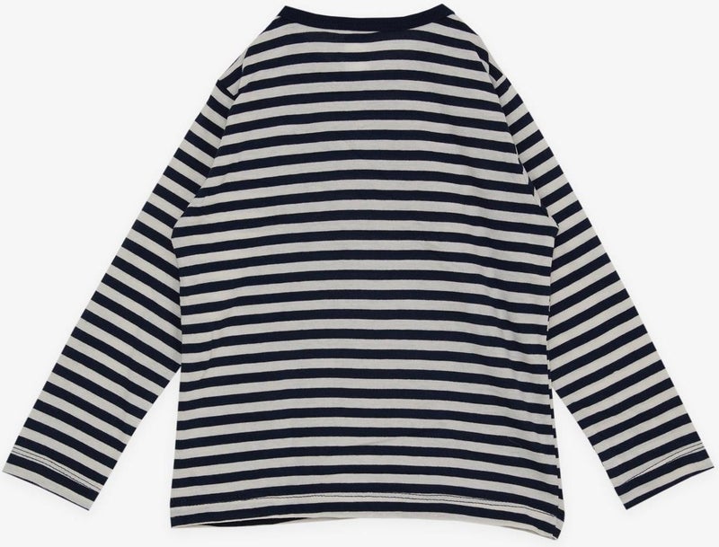 Breeze Baby Boy Long Sleeve T-Shirt with Patchwork Hat Puppy Printed 9 Months-3 Years, Navy Blue  - Image 2