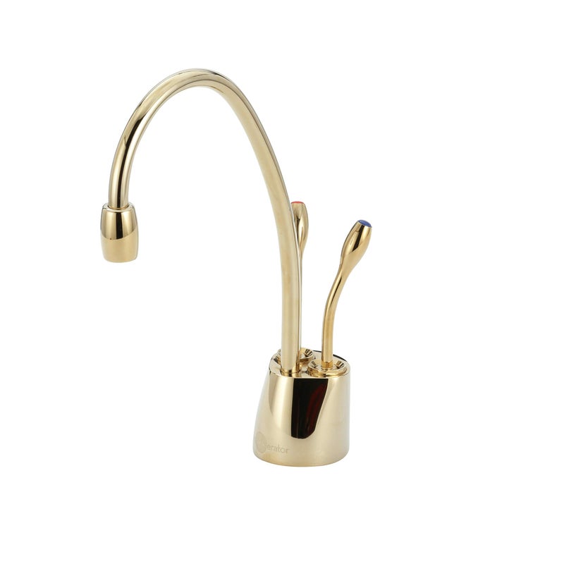 InSinkErator Contemporary Instant Hot and Cold Water Dispenser Faucet Only French Gold FHC1100FG