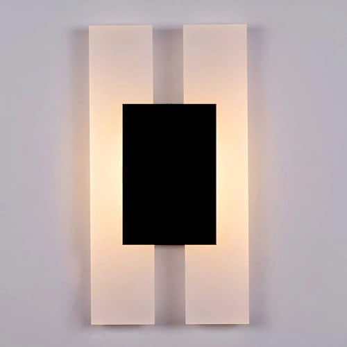 Groeien 15 Watts Pack of 2 Rectangular LED Bedside Fancy Acrylic Wall Lighting Fixtures for Living Room, Bathroom, Bedroom (2) - Image 2