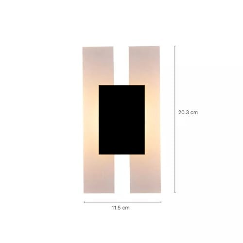 Groeien 15 Watts Pack of 2 Rectangular LED Bedside Fancy Acrylic Wall Lighting Fixtures for Living Room, Bathroom, Bedroom (2) - Image 4
