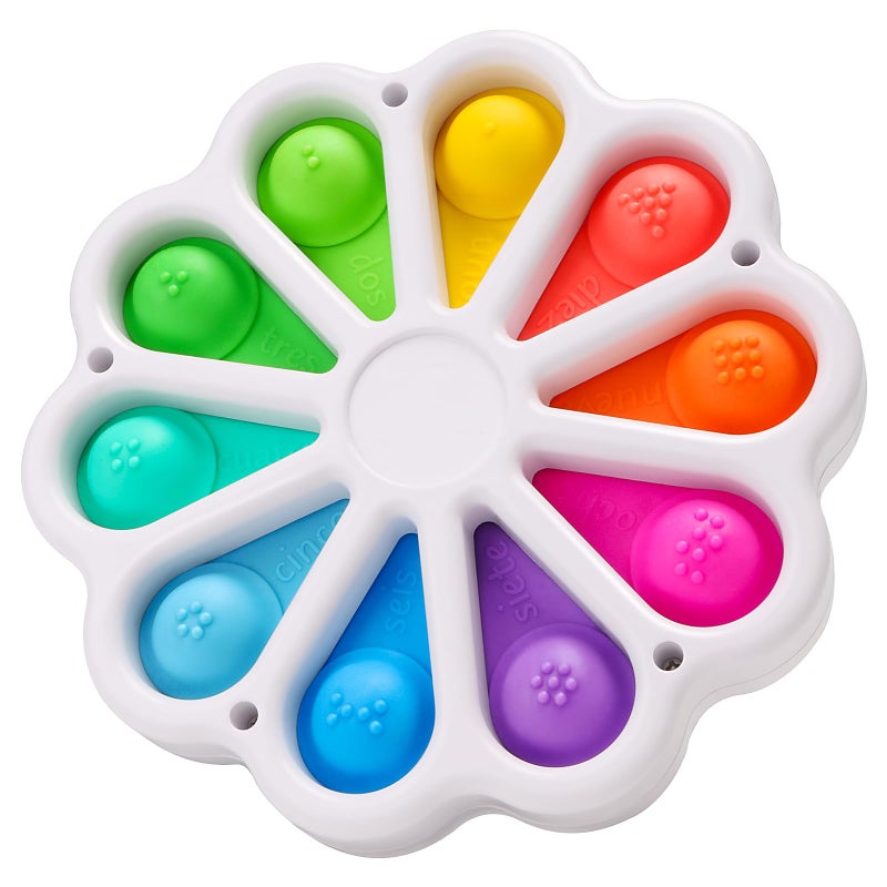 AFLUODN Pop Fidget Sensory Toys for Toddlers 1-3, Montessori Toys for 1 2 3 Year Old, Toddlers Push and Popping Bubbles Digits Number Learning Sensory Preschool Toy - Image 2