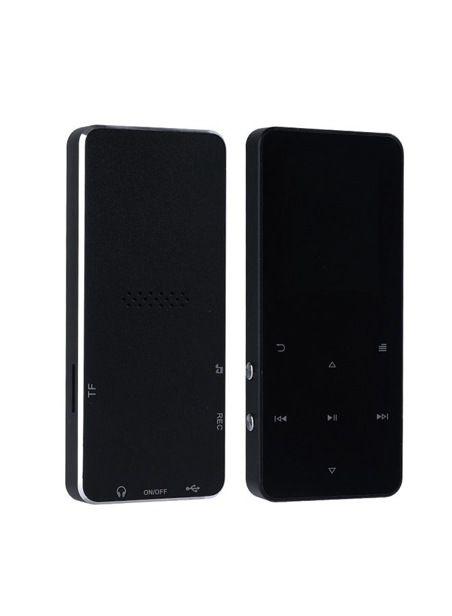 Metal Bluetooth MP3 Player with Touch Screen - 16GB Internal Memory + 128GB Expandable Card, Recording, FM, Bluetooth, and Speaker Function - Image 1