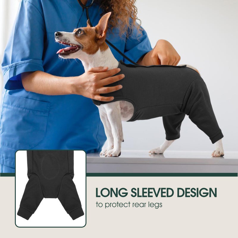 Kuoser Dog Surgery Suit for Back Legs, Dog Rear Leg Sleeve to Stop Licking, Female Spay Recovery Suit for Dogs After Surgery, Pet Puppy Surgical Pants Onesie for Abdomen Wounds Skin Disease - Image 4
