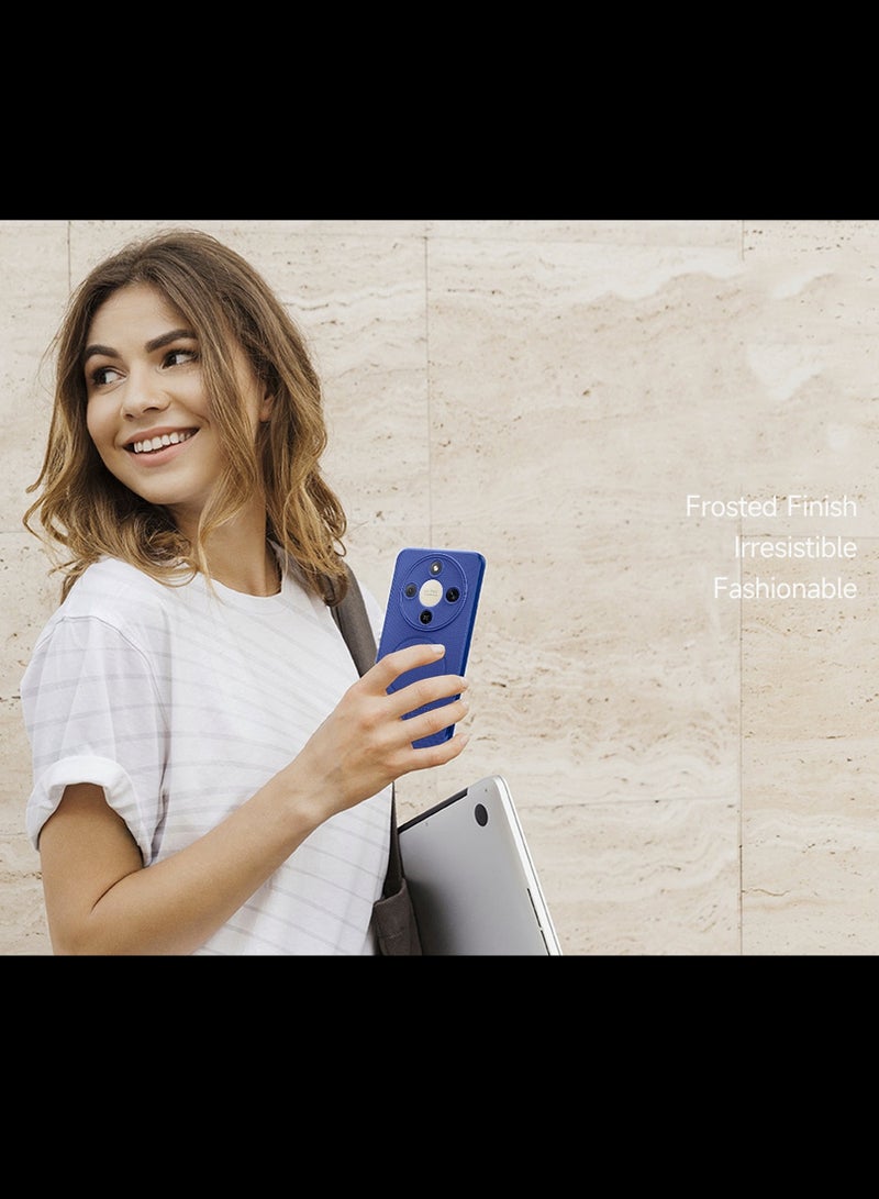 دبليو تيك غطاء حماية لهاتف Honor X9d 5G 2025 بنسيج السيليكون (MCRPSN) - أزرق داكن - Image 3