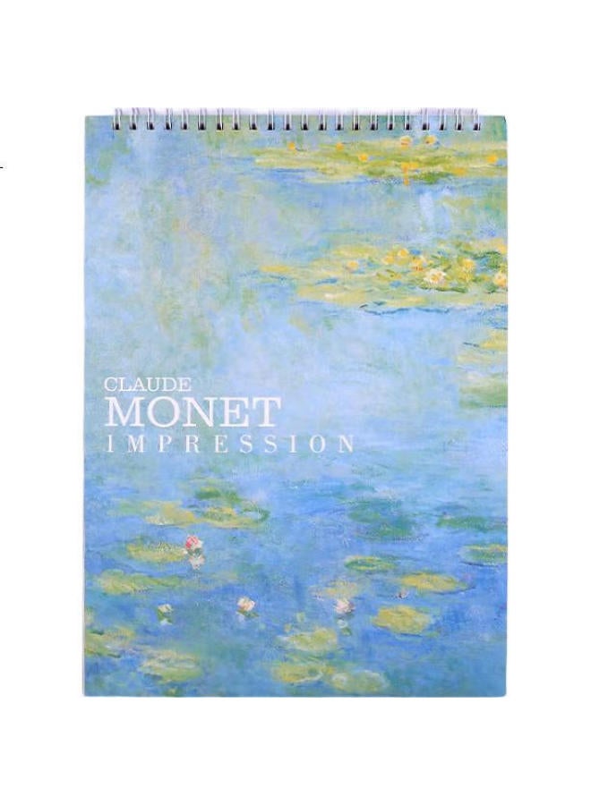 Painted Fish Tuotuoyu A4/30 Sheets Colored Pencil Sketchbook Drawing Book Children'S Drawing Book Thickened Beginner Art Sketching Doodling Coloring Book Non-Translucent Sleep Lotus - Image 2
